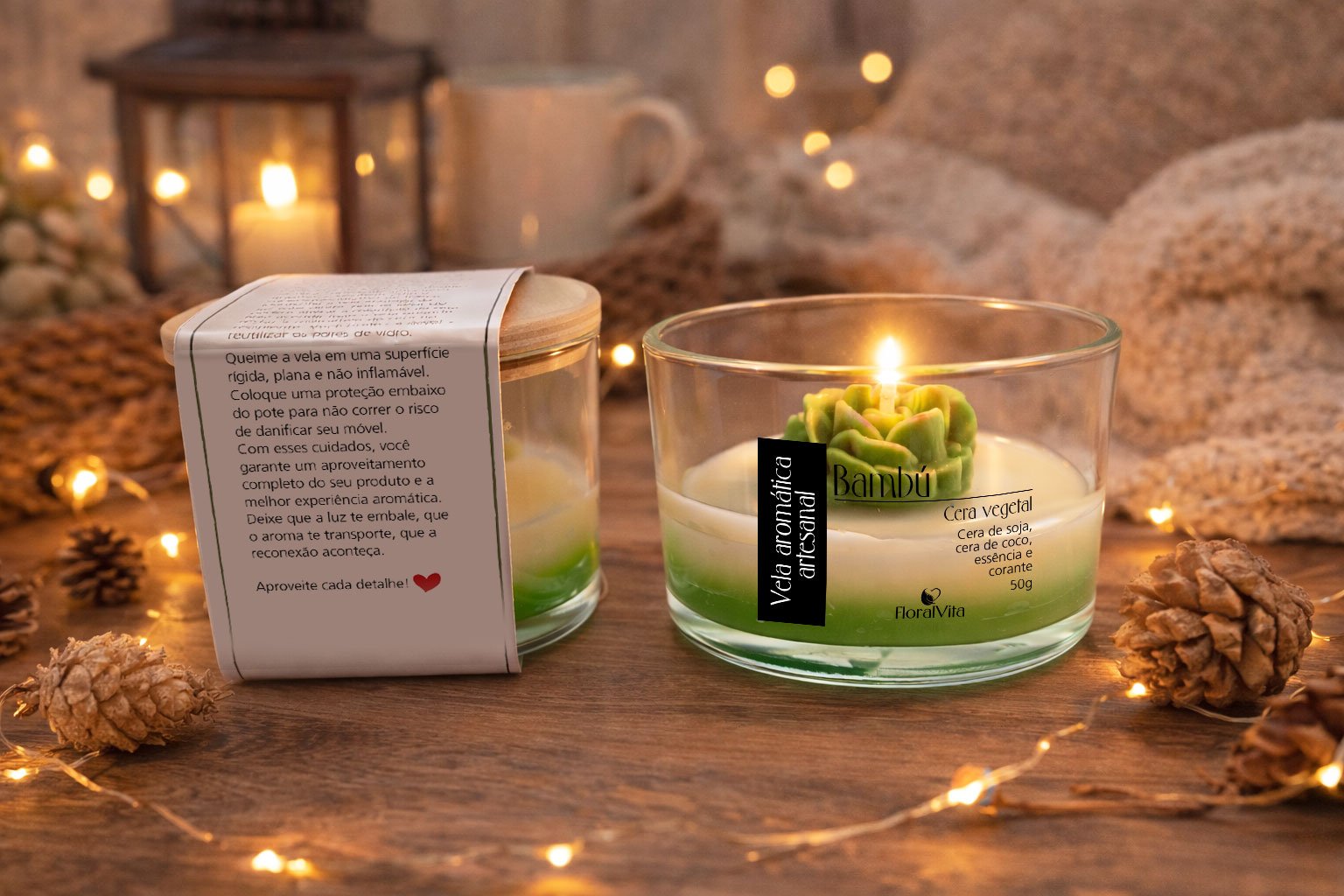 Vela Aromática Bambu